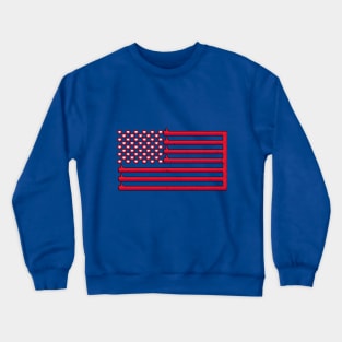 USA Flag like Crewneck Sweatshirt